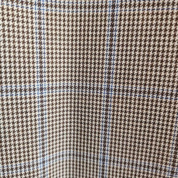 Peter Millar Sports Coat Jacket Mens 46T Wool Plaid Brown Blue - Picture 6 of 8